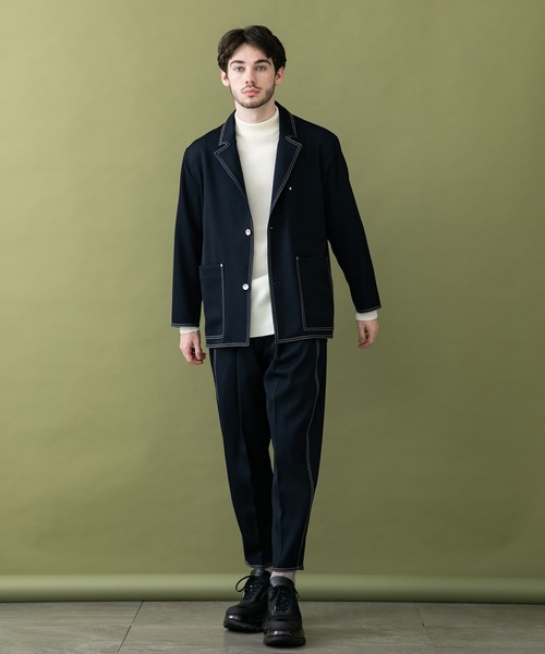 UNITED TOKYO（ユナイテッドトウキョウ）の「ダブルクロスＰＴ/セットアップ（スラックス・メンズ・ネイビー・1/2/3）」の12枚目の写真