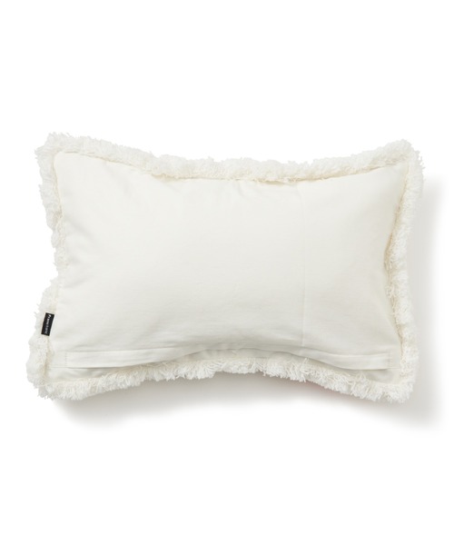 Francfrancフランフラン　ルルメリー　クッションカバー2枚 ワッフルフリンジ クッションカバー 450×450 パープル (102