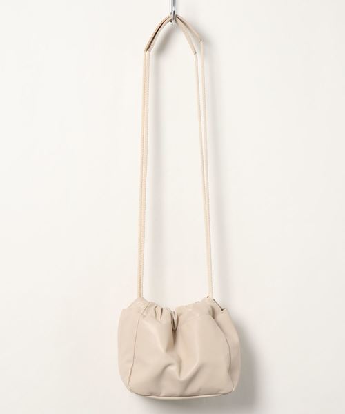 GeeRA（ジーラ）の「巾着ミニショルダーバッグ（ショルダーバッグ・レディース・ベージュ/ブルー/パイソン/ブラック・FREE）」の14枚目の写真