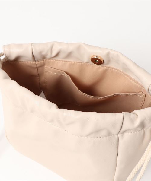 GeeRA（ジーラ）の「巾着ミニショルダーバッグ（ショルダーバッグ・レディース・ベージュ/ブルー/パイソン/ブラック・FREE）」の16枚目の写真