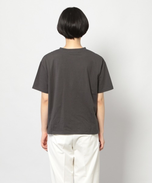 PAGEBOY（ページボーイ）の「ネオンロゴT（Tシャツ/カットソー・レディース・チャコールグレー/ブラック/オフホワイト・FREE）」の9枚目の写真