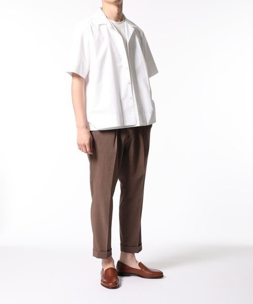 ADAM ET ROPE'(アダムエロペ)の「【EVALET】ドライタッチ クロップドスラックス(スラックス・メンズ・チャコールグレー/ベージュ系その他/ネイビー・S/M/L/XS/X-SMALL)」の4枚目の写真