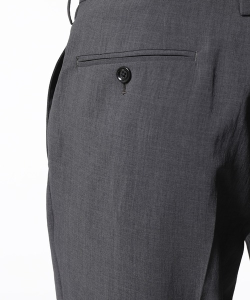 ADAM ET ROPE'(アダムエロペ)の「【EVALET】ドライタッチ クロップドスラックス(スラックス・メンズ・チャコールグレー/ベージュ系その他/ネイビー・S/M/L/XS/X-SMALL)」の9枚目の写真