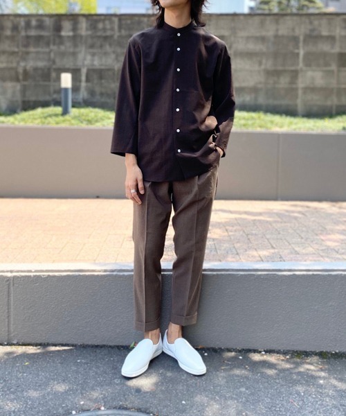 ADAM ET ROPE'(アダムエロペ)の「【EVALET】ドライタッチ クロップドスラックス(スラックス・メンズ・チャコールグレー/ベージュ系その他/ネイビー・S/M/L/XS/X-SMALL)」の15枚目の写真