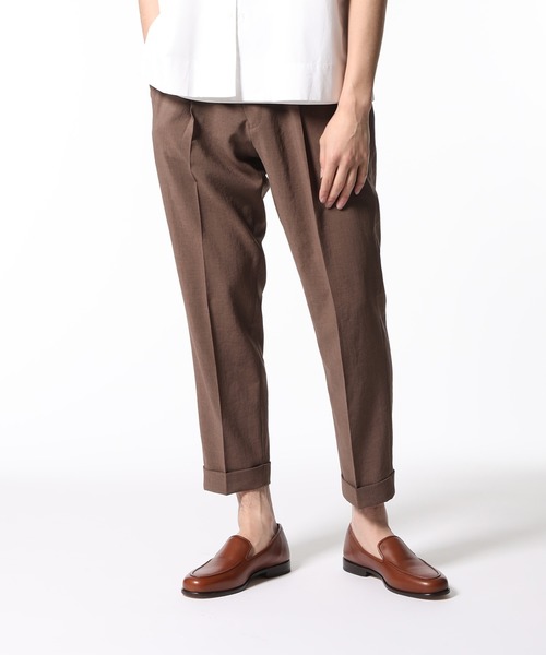 ADAM ET ROPE'(アダムエロペ)の「【EVALET】ドライタッチ クロップドスラックス(スラックス・メンズ・チャコールグレー/ベージュ系その他/ネイビー・S/M/L/XS/X-SMALL)」の19枚目の写真