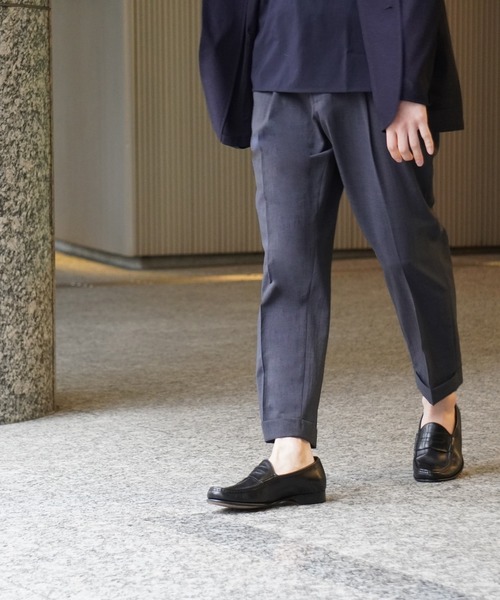 ADAM ET ROPE'(アダムエロペ)の「【EVALET】ドライタッチ クロップドスラックス(スラックス・メンズ・チャコールグレー/ベージュ系その他/ネイビー・S/M/L/XS/X-SMALL)」の21枚目の写真