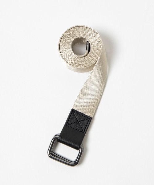 WEGO（ウィゴー）の「WEGO/フェイクレザーコンビテープベルト（ベルト・メンズ・ベージュ/ホワイト/ブラック・FREE）」の3枚目の写真