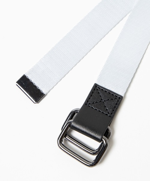 WEGO（ウィゴー）の「WEGO/フェイクレザーコンビテープベルト（ベルト・メンズ・ベージュ/ホワイト/ブラック・FREE）」の4枚目の写真