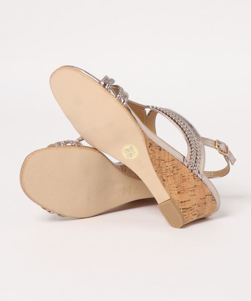 cava cava（サヴァサヴァ）の「〈cava cava (サヴァサヴァ)〉ウエッジヒールサンダル（サンダル・レディース・ブラック/オフホワイト/プラチナム・22.5cm/23.5cm/24.5cm/23.0cm/24.0cm）」の5枚目の写真