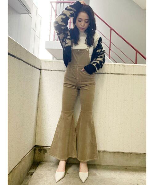 GYDA（ジェイダ）の「houndstooth patternショートニットカーディガン（カーディガン/ボレロ・レディース・ブラック/ベージュ・FREE）」の6枚目の写真