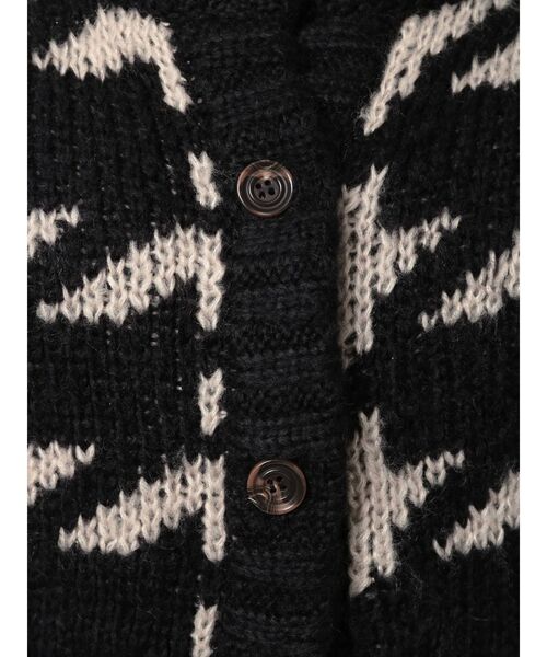 GYDA（ジェイダ）の「houndstooth patternショートニットカーディガン（カーディガン/ボレロ・レディース・ブラック/ベージュ・FREE）」の19枚目の写真