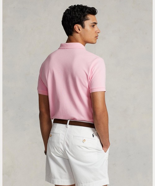 POLO RALPH LAUREN(ポロ ラルフ ローレン)の「アイコニック メッシュ ポロシャツ(ポロシャツ・メンズ・ピンク・LARGE/MEDIUM/SMALL/X-SMALL/XX-LARGE/X-LARGE)」の6枚目の写真