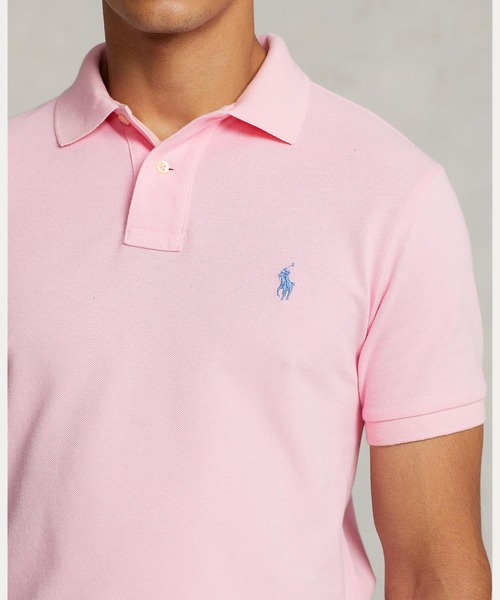 POLO RALPH LAUREN(ポロ ラルフ ローレン)の「アイコニック メッシュ ポロシャツ(ポロシャツ・メンズ・ピンク・LARGE/MEDIUM/SMALL/X-SMALL/XX-LARGE/X-LARGE)」の5枚目の写真