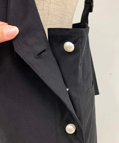 PICCIN(ピッチン)の「パールボタンジャンスカ(ジャンパースカート・レディース・ブラック/ベージュ/モカ/カーキ・M)」の17枚目の写真