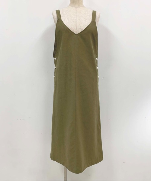 PICCIN(ピッチン)の「パールボタンジャンスカ(ジャンパースカート・レディース・ブラック/ベージュ/モカ/カーキ・M)」の11枚目の写真