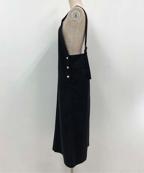 PICCIN(ピッチン)の「パールボタンジャンスカ(ジャンパースカート・レディース・ブラック/ベージュ/モカ/カーキ・M)」の13枚目の写真