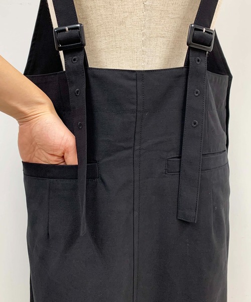 PICCIN(ピッチン)の「パールボタンジャンスカ(ジャンパースカート・レディース・ブラック/ベージュ/モカ/カーキ・M)」の18枚目の写真