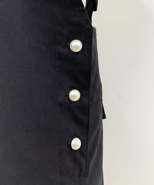 PICCIN(ピッチン)の「パールボタンジャンスカ(ジャンパースカート・レディース・ブラック/ベージュ/モカ/カーキ・M)」の16枚目の写真