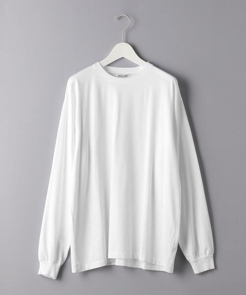 AURALEE（オーラリー）の「＜AURALEE（オーラリー）＞ クルーネック ロングスリーブ TEE■■■（Tシャツ/カットソー・メンズ・ホワイト/ライトグレー/ダークブラウン/ブラック・4/5/3）」の2枚目の写真