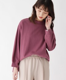 SHOO・LA・RUE | 【M-3L】USAコットン裏毛ボトルネックスリットプルオーバー(スウェット)
