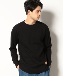 《裏起毛》 ラウンドカット ワッフルTシャツ