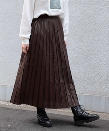 PAGEBOY | レザーライクプリーツスカート(スカート)