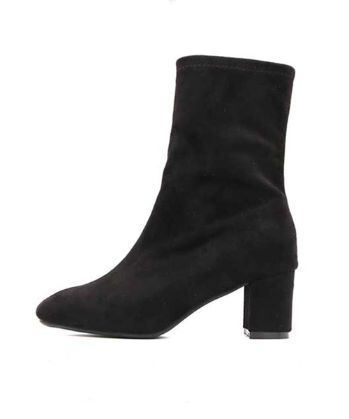 PRIVATE LABEL（プライベートレーベル）の「ミドル丈スエード調ブーツ（ブーツ・レディース・ブラック/ブラウン・S/LL/L/M）」の7枚目の写真