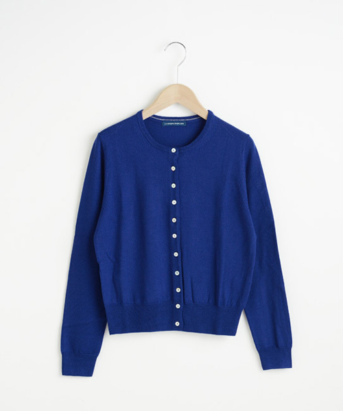 LA MARINE FRANCAISE（マリン フランセーズ）の「14Gサフィエッラ ショートカーディガン（カーディガン/ボレロ・レディース・オフホワイト/ブルー/ブラック/トップグレー/キャメル/グリーン・ONE SIZE）」の5枚目の写真