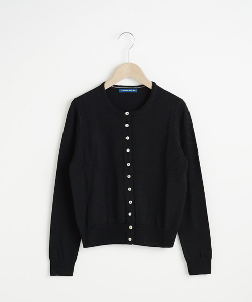 LA MARINE FRANCAISE（マリン フランセーズ）の「14Gサフィエッラ ショートカーディガン（カーディガン/ボレロ・レディース・オフホワイト/ブルー/ブラック/トップグレー/キャメル/グリーン・ONE SIZE）」の3枚目の写真