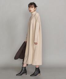 BEAUTY&YOUTH UNITED ARROWS | BY コットンカシミヤタートルネックマキシニットワンピース -ウォッシャブル-(ワンピース)