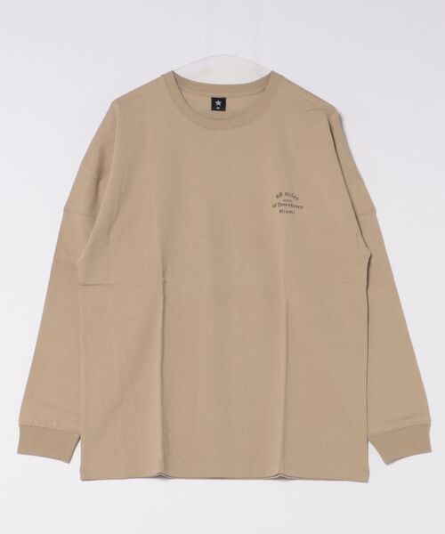 ARCHIVER(アーカイバ)の「【69】【it】バックプリントドルマンスリーブTシャツ(Tシャツ/カットソー・メンズ・ホワイト/ブラック/ベージュ・MEDIUM/LARGE)」の3枚目の写真