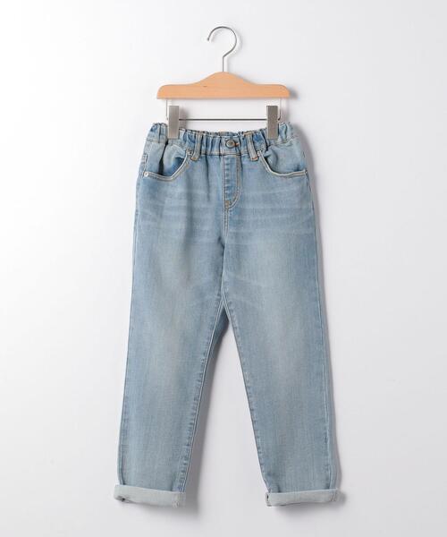 green label relaxing（グリーンレーベルリラクシング）の「【キッズ】ドビーデニムテーパードパンツ（デニムパンツ・キッズ・コバルトブルー/ネイビー/ライトブルー・135/115/95/125/105）」の20枚目の写真