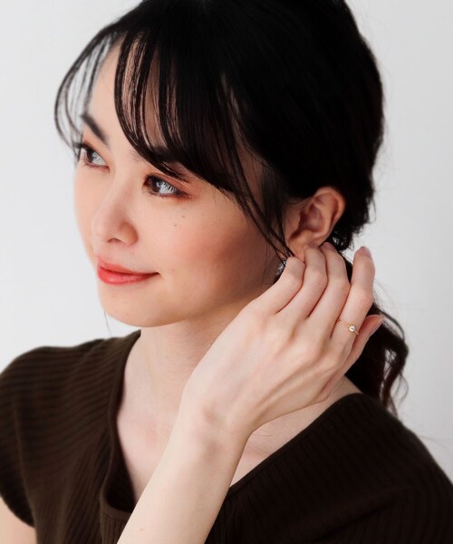 COCOSHNIK(ココシュニック)の「K18ダイヤモンド6本爪 チェーンリング大(リング・レディース・アイボリー系・11号/8号/14号)」の13枚目の写真