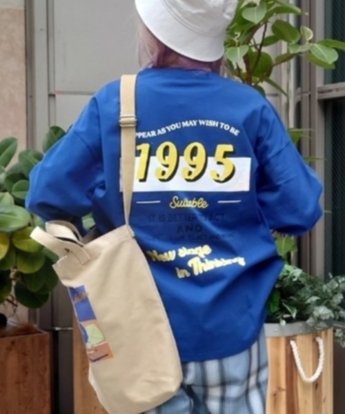 WEGO（ウィゴー）の「WEGO/グラフィックアソートロンT（Tシャツ/カットソー・レディース・ブラック/ブルー/アイボリー/ホワイト系その他/グリーン系その他/ブルー系その他/ダークグリーン/サックスブルー/ホワイト/スミクロ・FREE）」の10枚目の写真