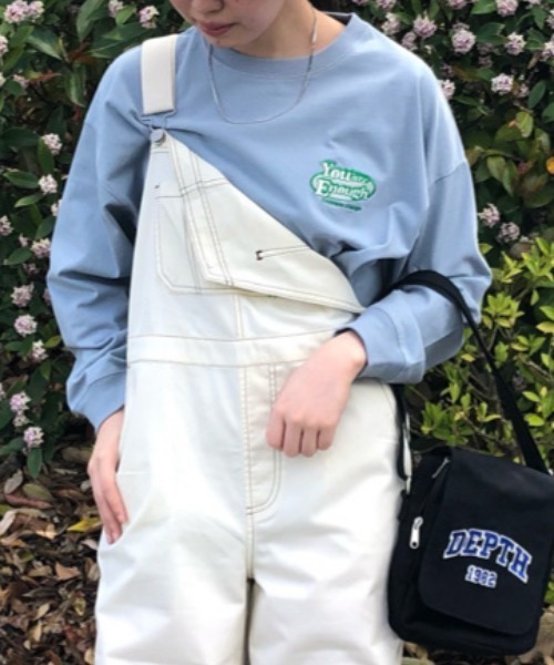 WEGO（ウィゴー）の「WEGO/グラフィックアソートロンT（Tシャツ/カットソー・レディース・ブラック/ブルー/アイボリー/ホワイト系その他/グリーン系その他/ブルー系その他/ダークグリーン/サックスブルー/ホワイト/スミクロ・FREE）」の8枚目の写真