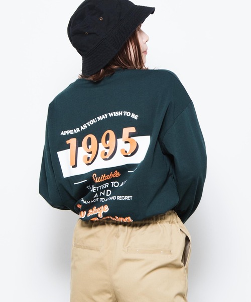 WEGO（ウィゴー）の「WEGO/グラフィックアソートロンT（Tシャツ/カットソー・レディース・ブラック/ブルー/アイボリー/ホワイト系その他/グリーン系その他/ブルー系その他/ダークグリーン/サックスブルー/ホワイト/スミクロ・FREE）」の7枚目の写真