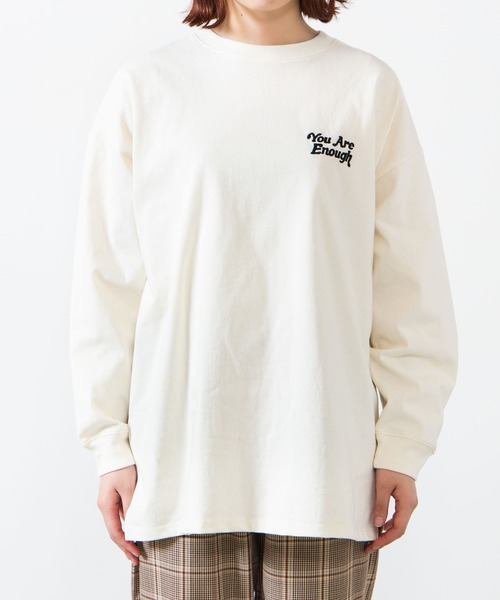 WEGO（ウィゴー）の「WEGO/グラフィックアソートロンT（Tシャツ/カットソー・レディース・ブラック/ブルー/アイボリー/ホワイト系その他/グリーン系その他/ブルー系その他/ダークグリーン/サックスブルー/ホワイト/スミクロ・FREE）」の22枚目の写真