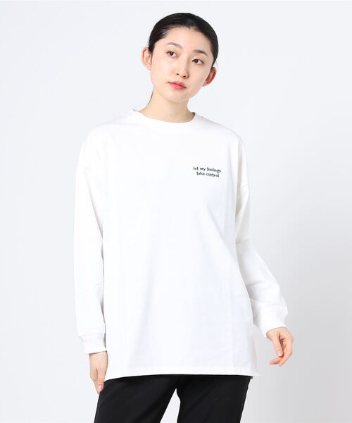 WEGO（ウィゴー）の「WEGO/グラフィックアソートロンT（Tシャツ/カットソー・レディース・ブラック/ブルー/アイボリー/ホワイト系その他/グリーン系その他/ブルー系その他/ダークグリーン/サックスブルー/ホワイト/スミクロ・FREE）」の20枚目の写真