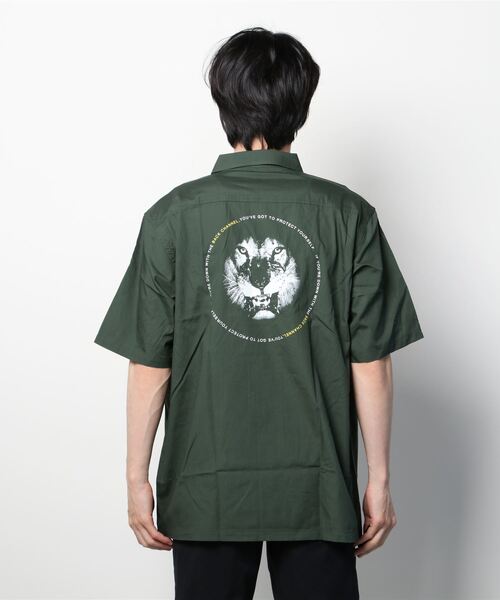 Back Channel(バックチャンネル)の「BC LION HALF SLEEVE SHIRT(シャツ/ブラウス・メンズ・ブラック/グリーン・MEDIUM/LARGE/X-LARGE/XX-LARGE)」の18枚目の写真