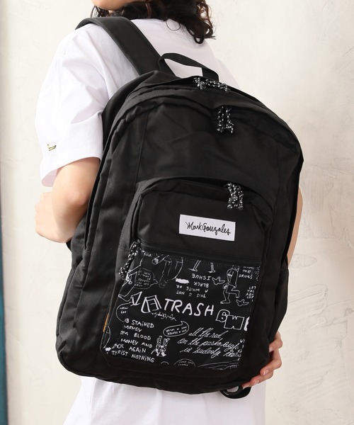 セール Mark Gonzales マークゴンザレス イラストアートワーク切替多機能リュック バックパック リュック Mark Gonzales マーク ゴンザレス のファッション通販 Zozotown