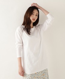NATURAL BEAUTY BASIC | オーガニックコットンラウンドヘムロンＴ(Tシャツ/カットソー)