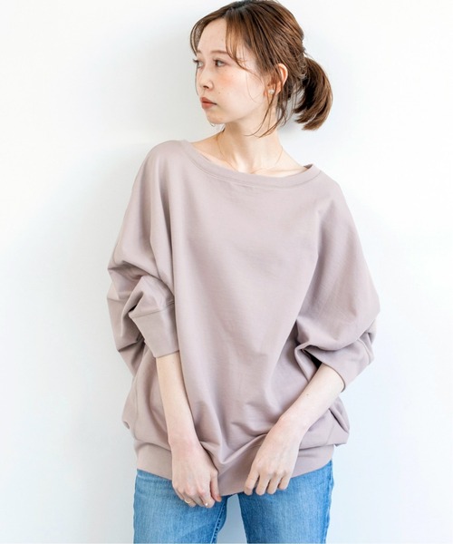 IENA（イエナ）の「【TRADITIONAL WEATHERWEAR】 別注 ミニ裏毛ドルマンプルオーバー◆（Tシャツ/カットソー・レディース・グレー系その他2/グレー/グレー系その他/ブルー系その他/グリーン系その他・FREE）」の3枚目の写真