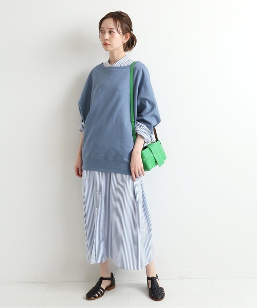 IENA（イエナ）の「【TRADITIONAL WEATHERWEAR】 別注 ミニ裏毛ドルマンプルオーバー◆（Tシャツ/カットソー・レディース・グレー系その他2/グレー/グレー系その他/ブルー系その他/グリーン系その他・FREE）」の15枚目の写真