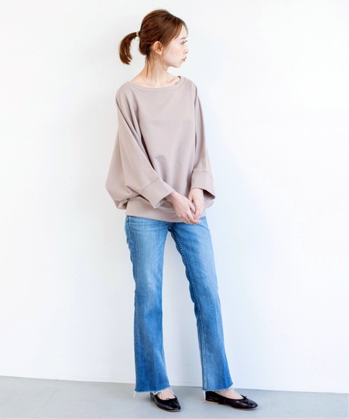 IENA（イエナ）の「【TRADITIONAL WEATHERWEAR】 別注 ミニ裏毛ドルマンプルオーバー◆（Tシャツ/カットソー・レディース・グレー系その他2/グレー/グレー系その他/ブルー系その他/グリーン系その他・FREE）」の12枚目の写真