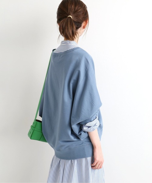 IENA（イエナ）の「【TRADITIONAL WEATHERWEAR】 別注 ミニ裏毛ドルマンプルオーバー◆（Tシャツ/カットソー・レディース・グレー系その他2/グレー/グレー系その他/ブルー系その他/グリーン系その他・FREE）」の14枚目の写真