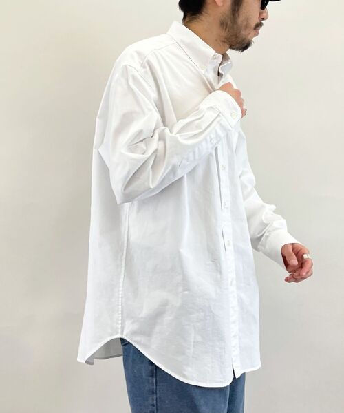 FREDY MAC（フレディーマック）の「【FREDYMAC SUNDAY TOOLS WEAR 】ビッグシルエット ボタンダウン ルーズシャツ UNISEX（シャツ/ブラウス・メンズ・オフホワイト/ピンク/ブラック×グレー/グリーン系その他/ブルー系その他・M/L）」の18枚目の写真