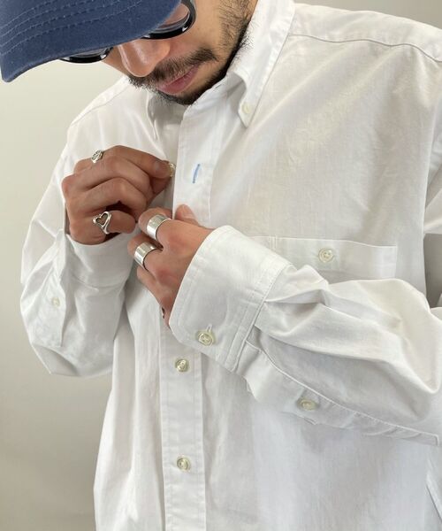 FREDY MAC（フレディーマック）の「【FREDYMAC SUNDAY TOOLS WEAR 】ビッグシルエット ボタンダウン ルーズシャツ UNISEX（シャツ/ブラウス・メンズ・オフホワイト/ピンク/ブラック×グレー/グリーン系その他/ブルー系その他・M/L）」の19枚目の写真