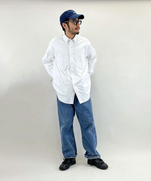 FREDY MAC（フレディーマック）の「【FREDYMAC SUNDAY TOOLS WEAR 】ビッグシルエット ボタンダウン ルーズシャツ UNISEX（シャツ/ブラウス・メンズ・オフホワイト/ピンク/ブラック×グレー/グリーン系その他/ブルー系その他・M/L）」の20枚目の写真
