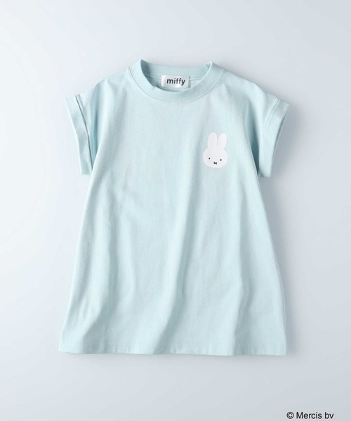 Miffy（ ミッフィー）の「カットチュニック(ミッフィー)（Tシャツ/カットソー・キッズ・ピンク/ブルー・120/130/105/140/155）」の2枚目の写真