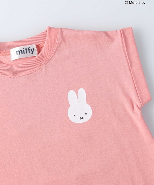 Miffy（ ミッフィー）の「カットチュニック(ミッフィー)（Tシャツ/カットソー・キッズ・ピンク/ブルー・120/130/105/140/155）」の3枚目の写真